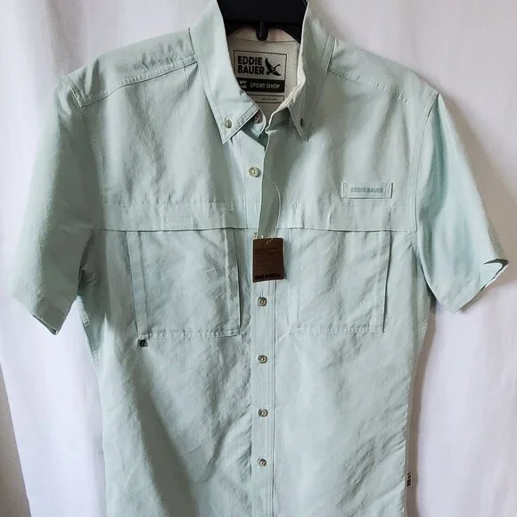 SALE! Men's Eddie Bauer Rainer Ripstop Shirt - UPF 50+ Size: S Great Gift! NWT! - Picture 7 of 10